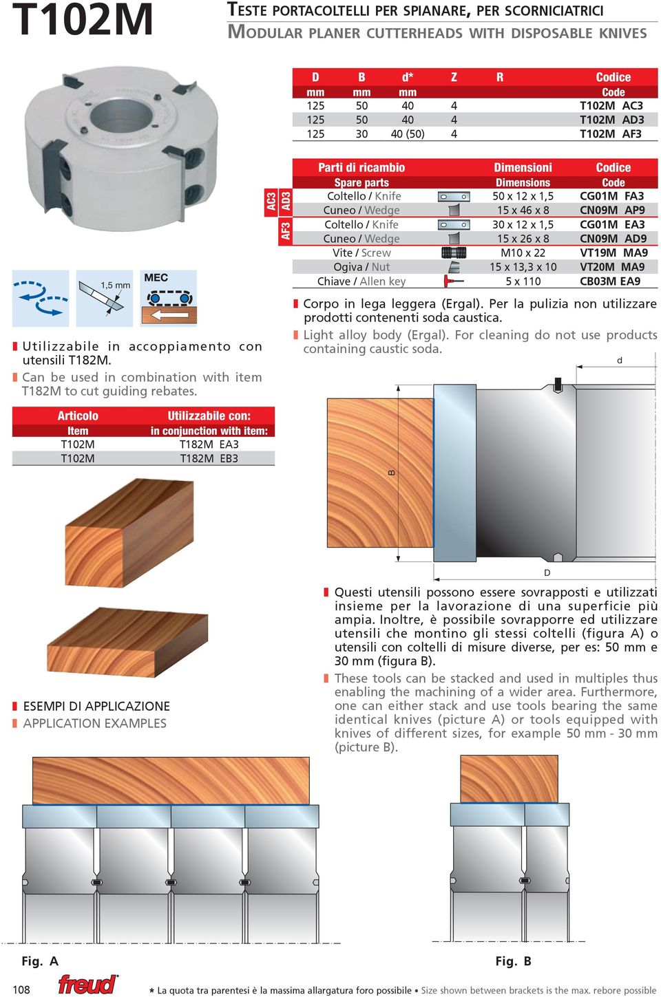 Per la pulizia non utilizzare prootti contenenti soa caustica. Light alloy boy (Ergal). For cleaning o not use proucts containing caustic soa.