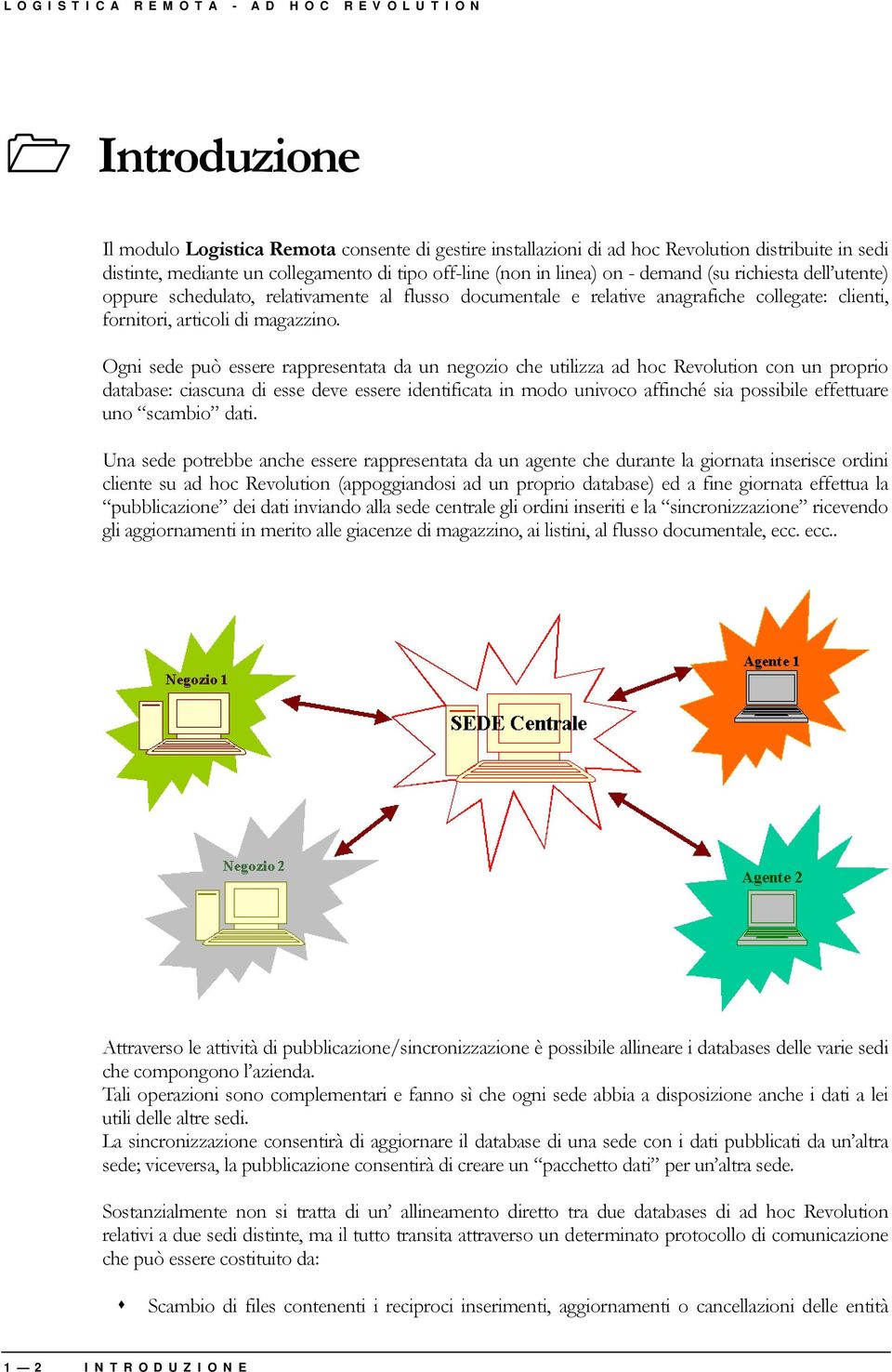 Ogni sede può essere rappresentata da un negozio che utilizza ad hoc Revolution con un proprio database: ciascuna di esse deve essere identificata in modo univoco affinché sia possibile effettuare