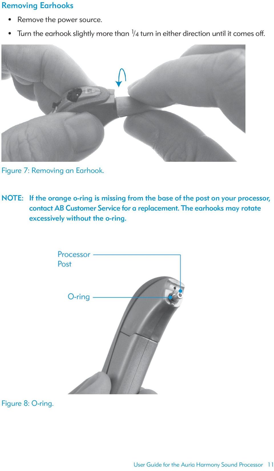 Figure 7: Removing an Earhook.