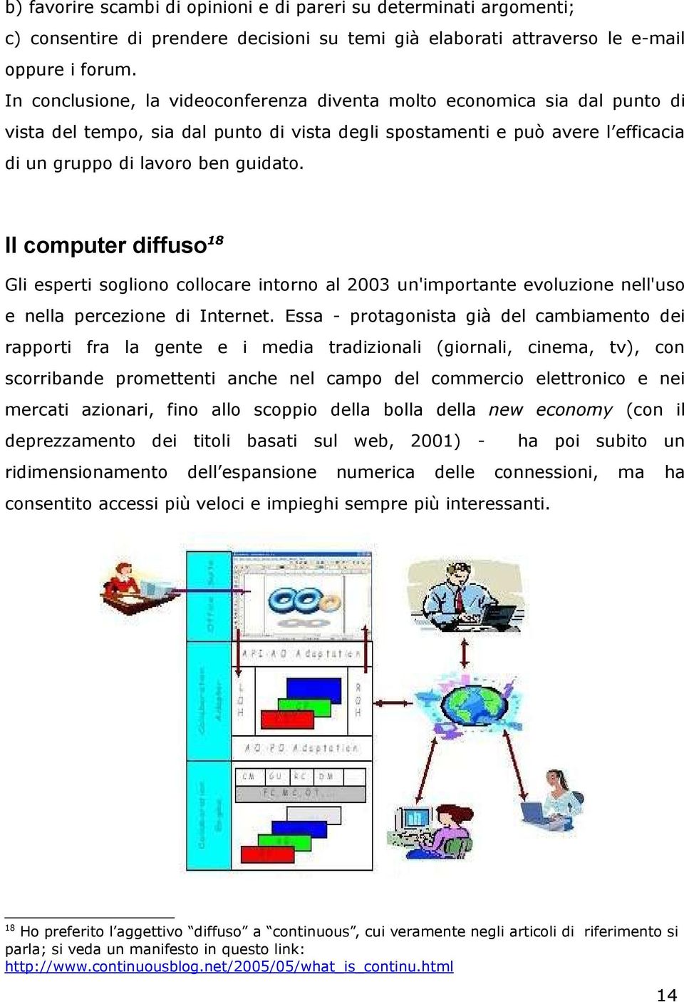 Il computer diffuso18 Gli esperti sogliono collocare intorno al 2003 un'importante evoluzione nell'uso e nella percezione di Internet.