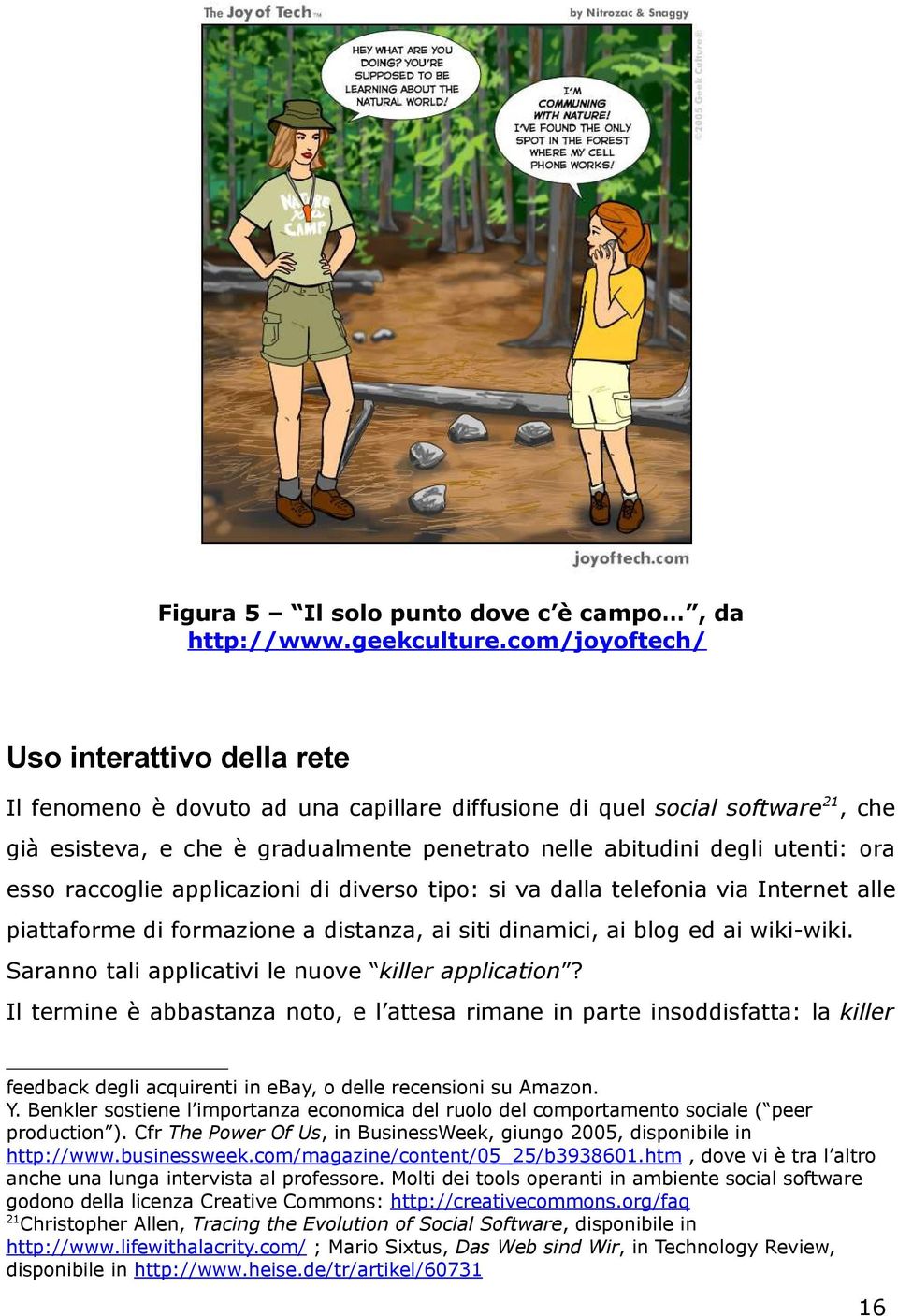 ora esso raccoglie applicazioni di diverso tipo: si va dalla telefonia via Internet alle piattaforme di formazione a distanza, ai siti dinamici, ai blog ed ai wiki-wiki.