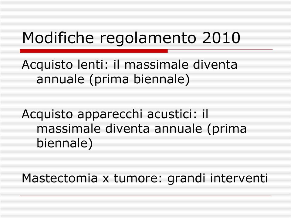 Acquisto apparecchi acustici: il  Mastectomia x