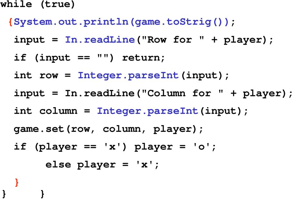 parseInt(input); input = In.