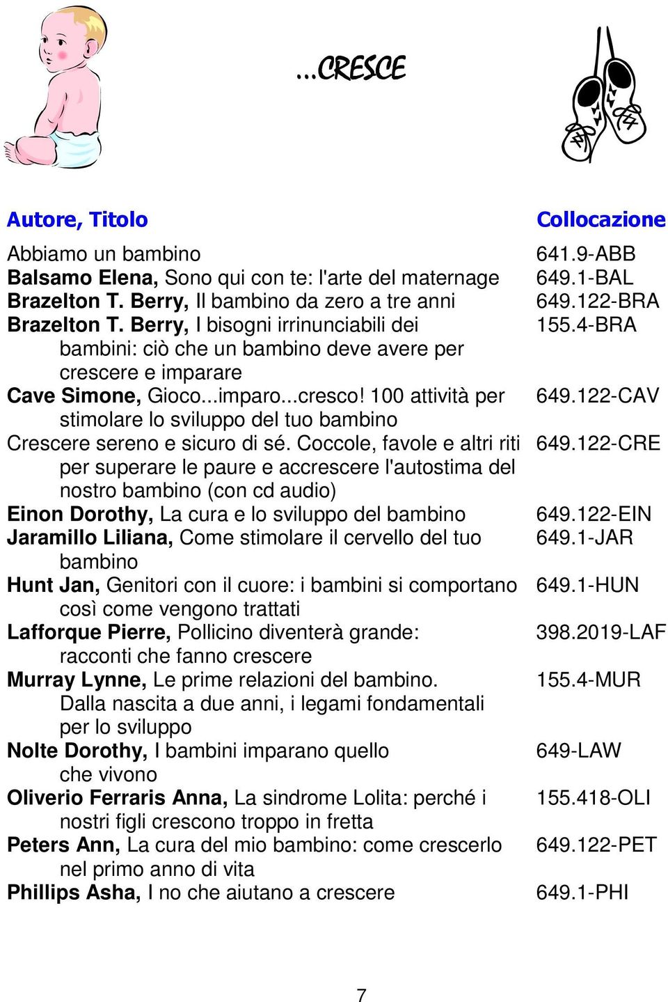 122-CAV stimolare lo sviluppo del tuo bambino Crescere sereno e sicuro di sé. Coccole, favole e altri riti 649.