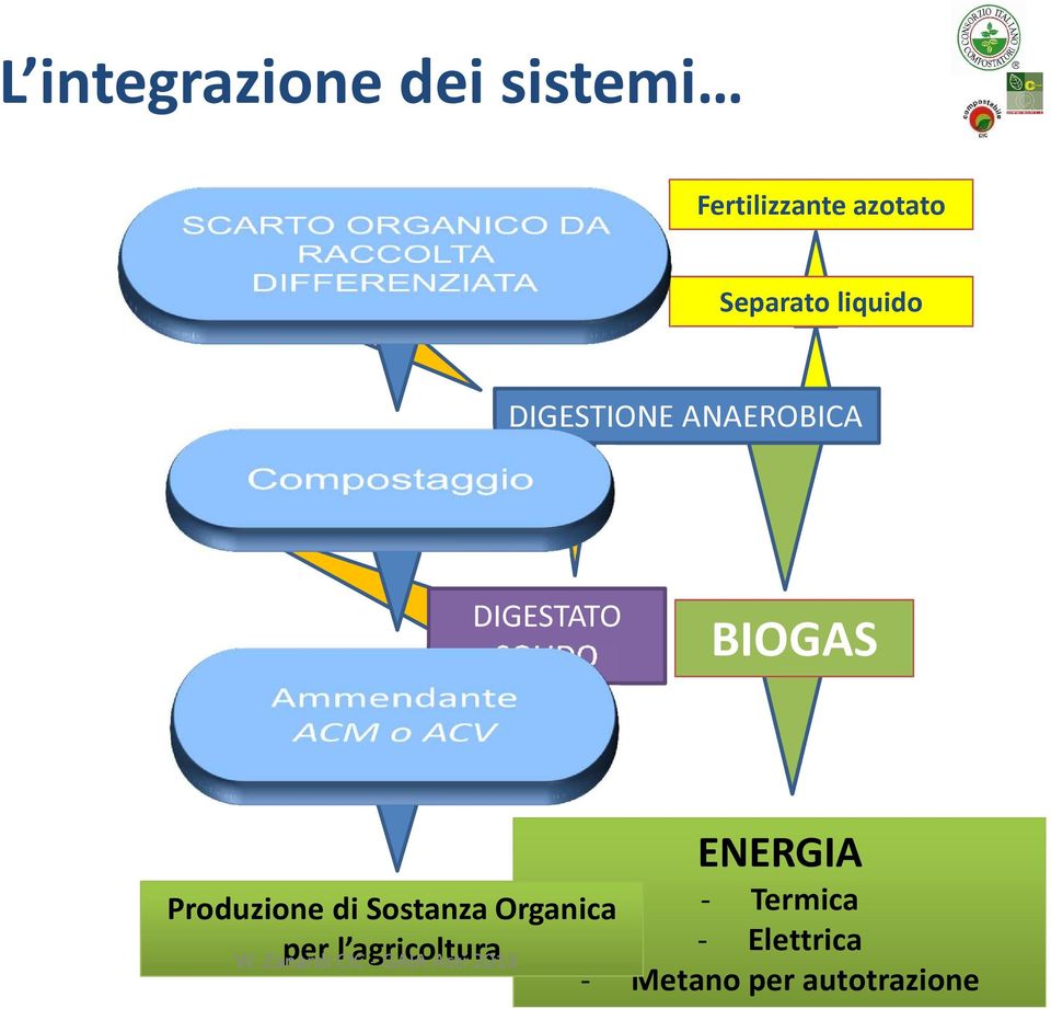 Produzione di Sostanza Organica - Termica - Elettrica W.