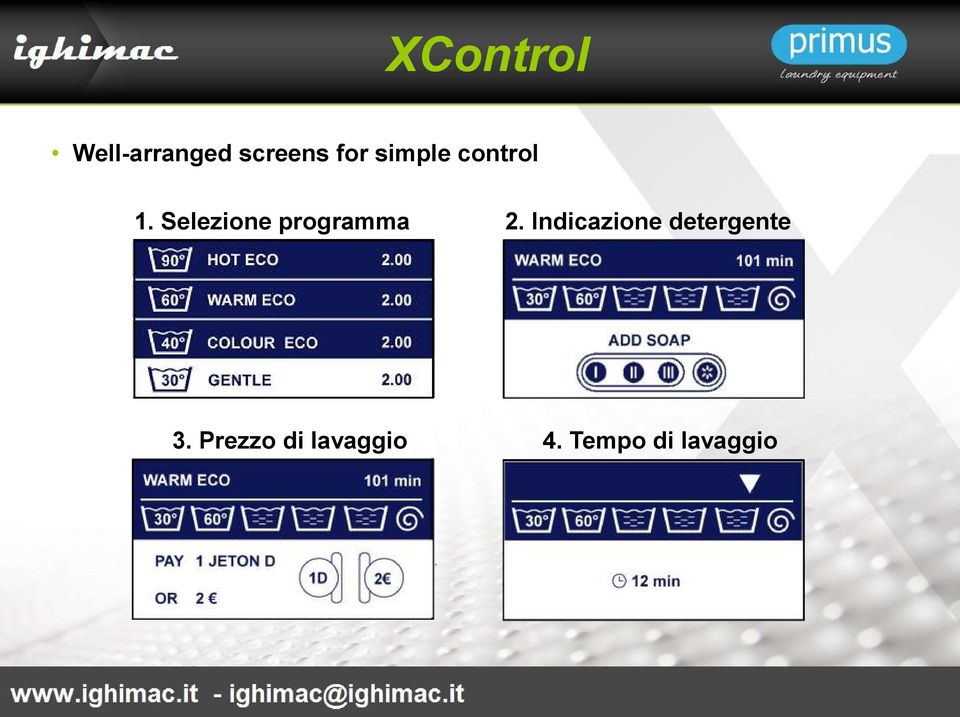 Selezione programma 2.