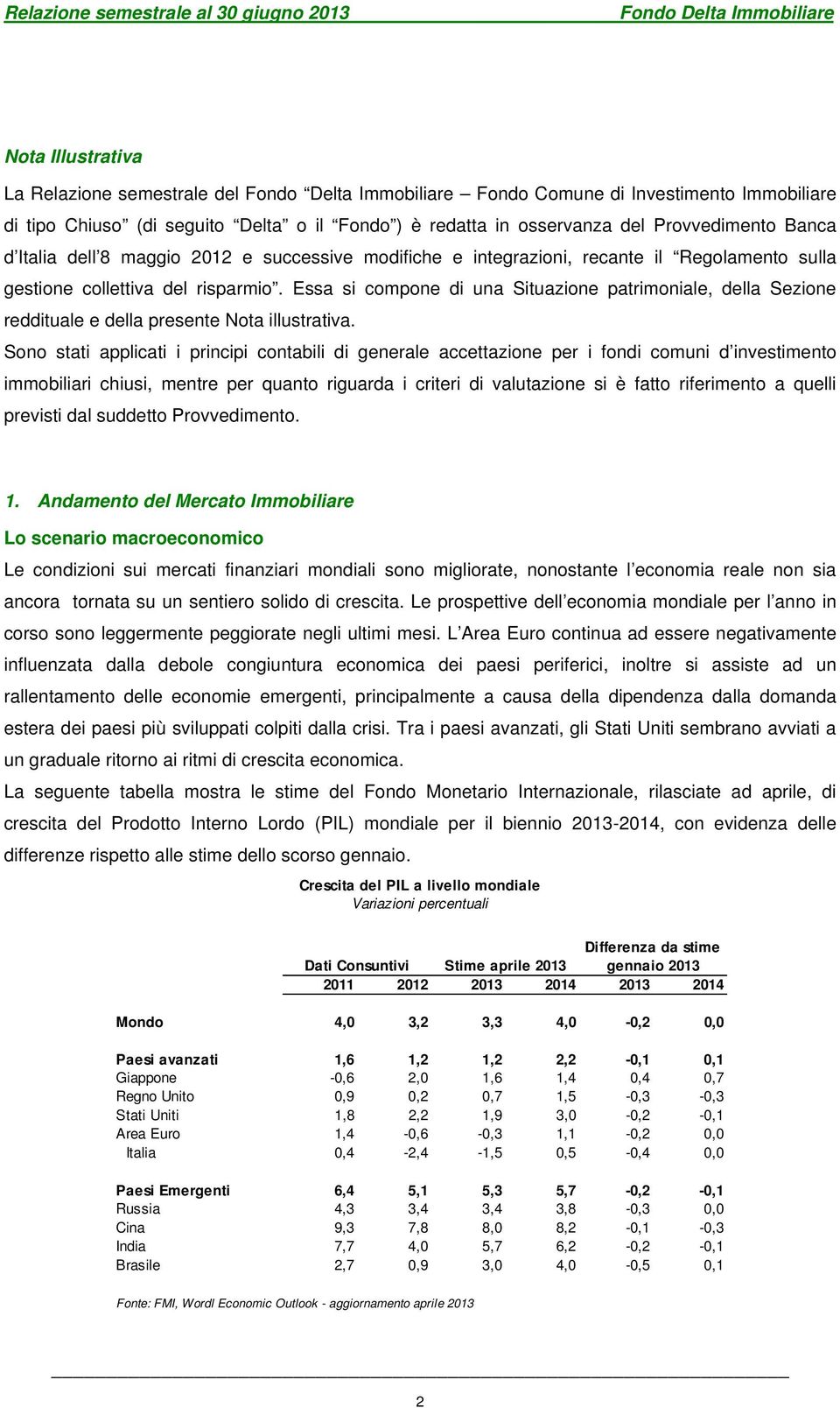 Essa si compone di una Situazione patrimoniale, della Sezione reddituale e della presente Nota illustrativa.