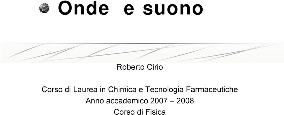 Tecnologia Farmaceutiche Anno