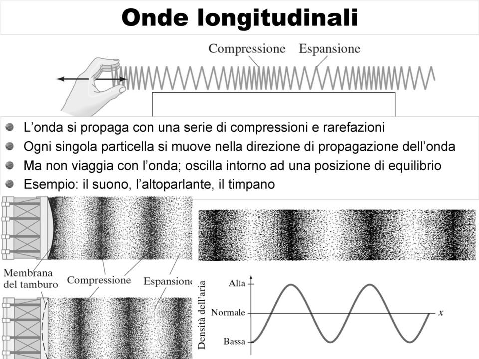 propagazione dell onda Ma non viaggia con l onda; oscilla intorno ad una