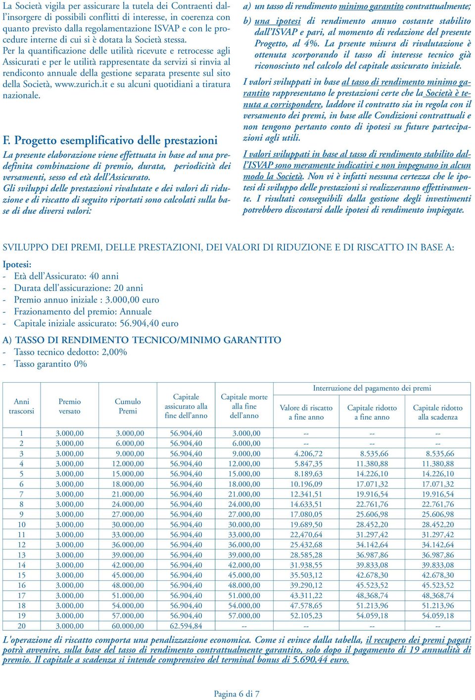 Per la quantificazione delle utilità ricevute e retrocesse agli Assicurati e per le utilità rappresentate da servizi si rinvia al rendiconto annuale della gestione separata presente sul sito della