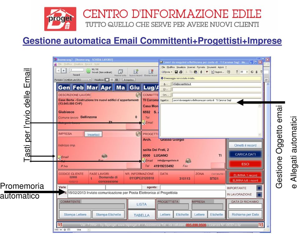 per l nvio delle Email Gestione