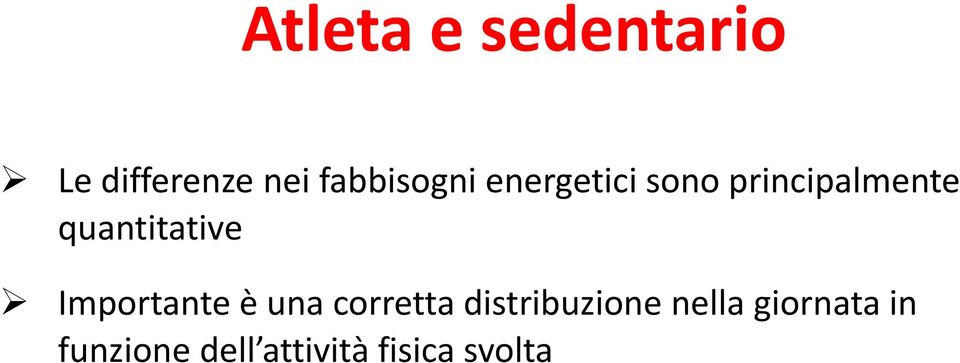 quantitative Importante è una corretta