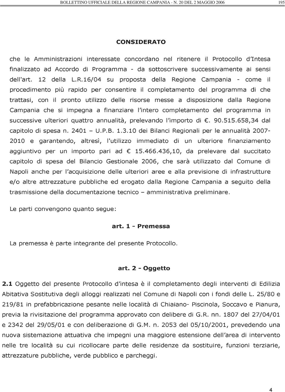 REGIONE CAMPANIA -