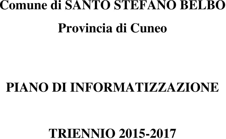 Cuneo PIANO DI