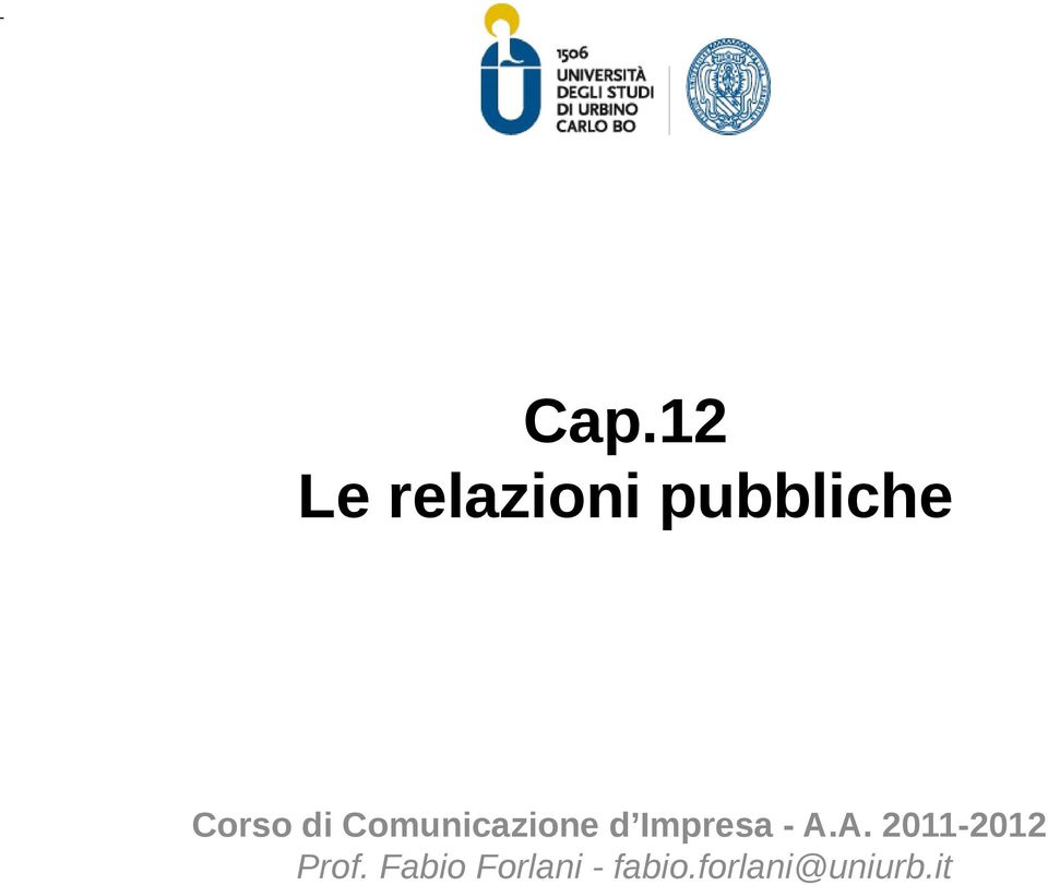 Impresa - A.A. 2011-2012 Prof.