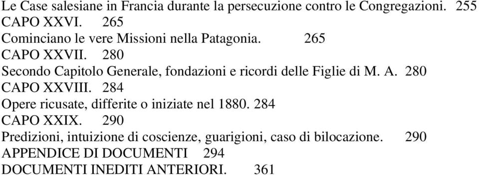 280 Secondo Capitolo Generale, fondazioni e ricordi delle Figlie di M. A. 280 CAPO XXVIII.