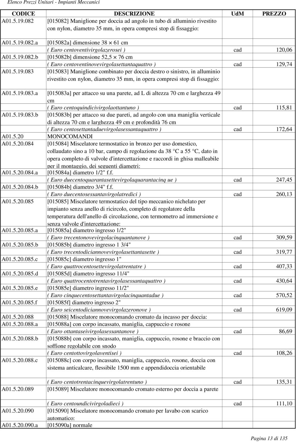 b 083 [015082a] dimensione 38 61 cm ( Euro centoventivirgolazerosei ) cad 120,06 [015082b] dimensione 52,5 76 cm ( Euro centoventinovevirgolasettantaquattro ) cad 129,74 [015083] Maniglione combinato