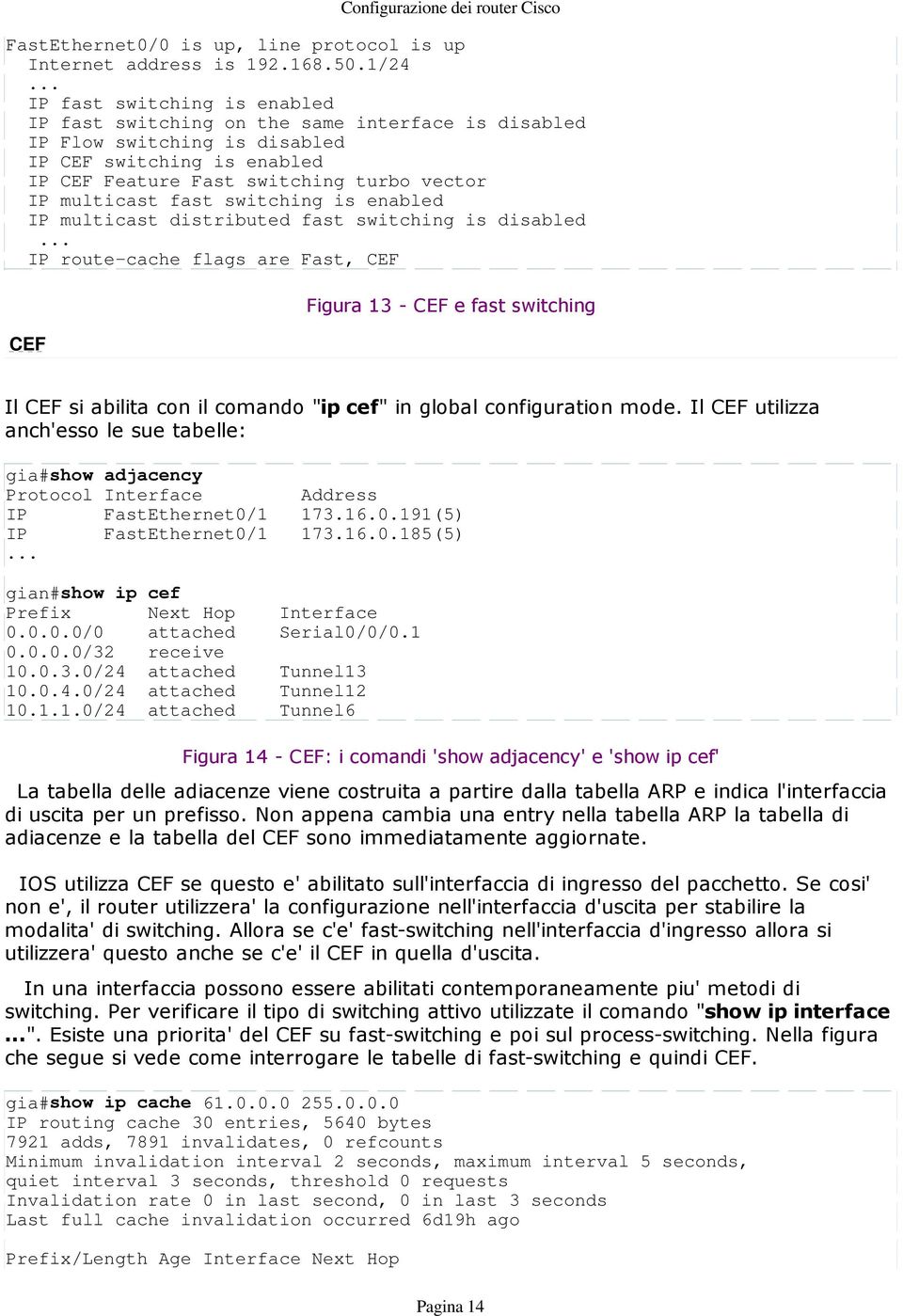 fast switching is enabled IP multicast distributed fast switching is disabled.