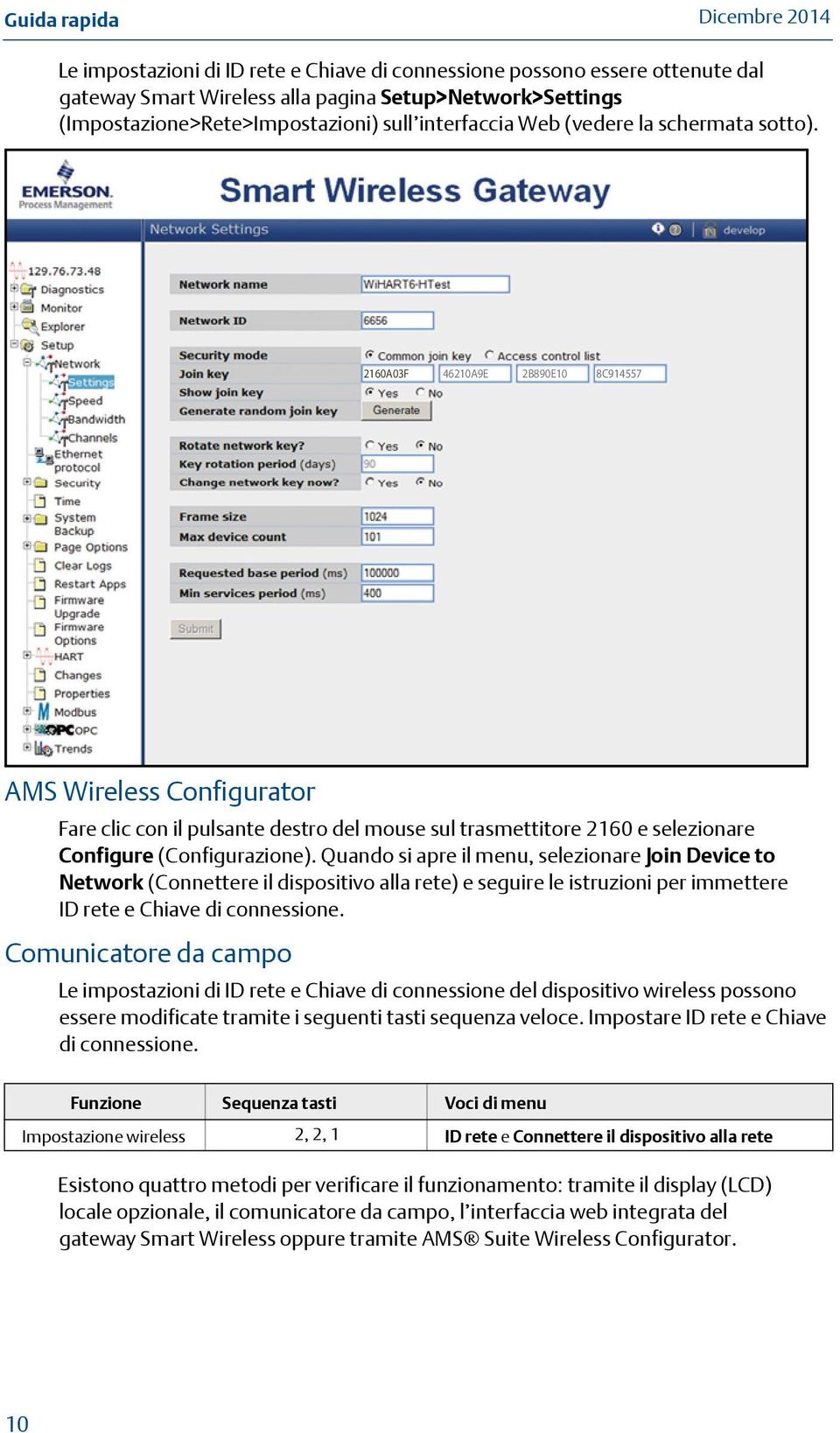 Quando si apre il menu, selezionare Join Device to Network (Connettere il dispositivo alla rete) e seguire le istruzioni per immettere ID rete e Chiave di connessione.