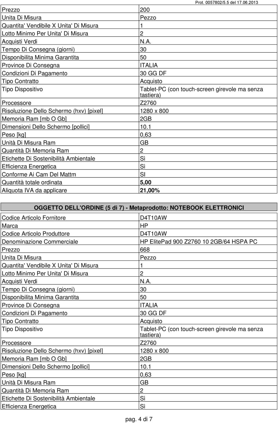 ELETTRONICI D4T10AW D4T10AW ElitePad