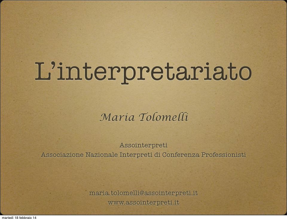 Interpreti di Conferenza Professionisti