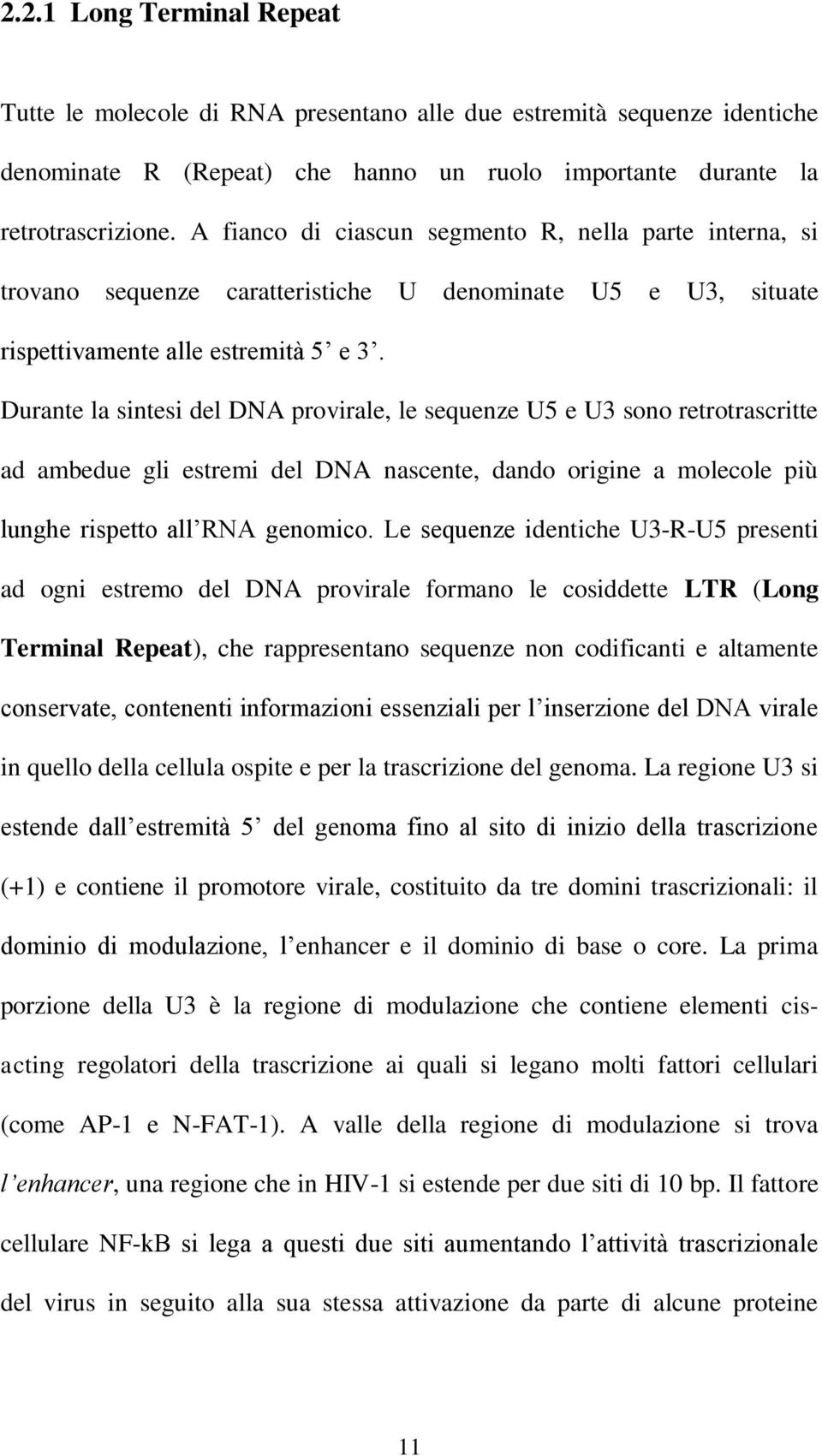 Durante la sintesi del DNA provirale, le sequenze U5 e U3 sono retrotrascritte ad ambedue gli estremi del DNA nascente, dando origine a molecole più lunghe rispetto all RNA genomico.