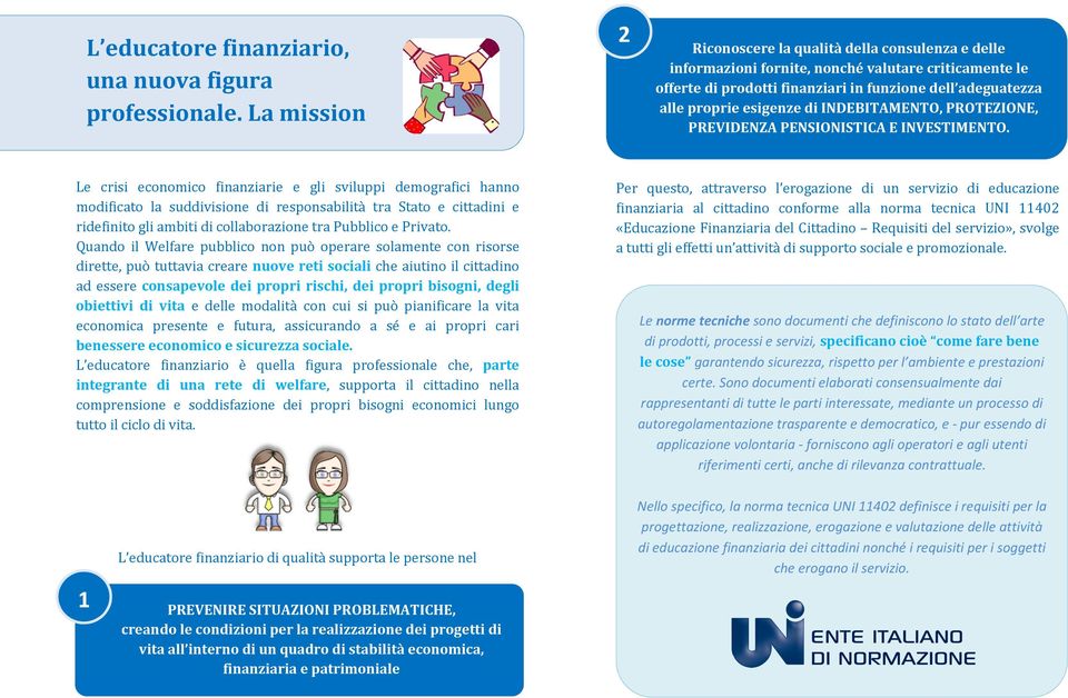 INDEBITAMENTO, PROTEZIONE, PREVIDENZA PENSIONISTICA E INVESTIMENTO.