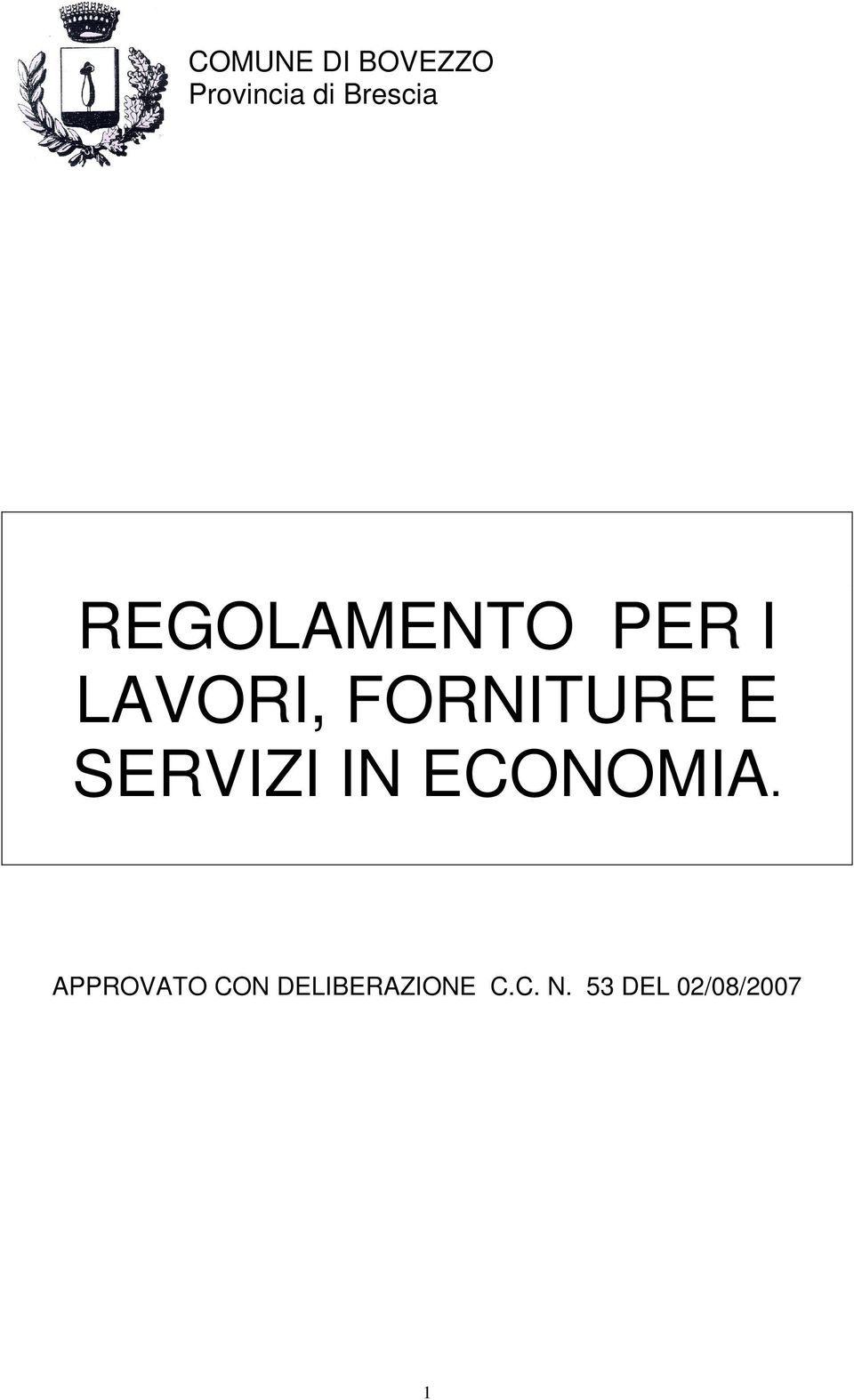 SERVIZI IN ECONOMIA.