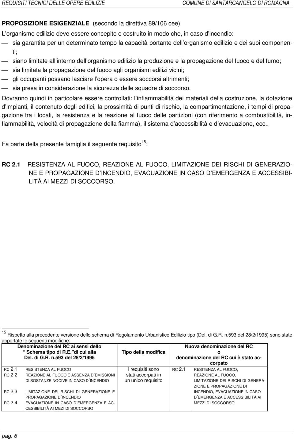 la propagazione del fuoco e del fumo; sia limitata la propagazione del fuoco agli organismi edilizi vicini; gli occupanti possano lasciare l opera o essere soccorsi altrimenti; sia presa in