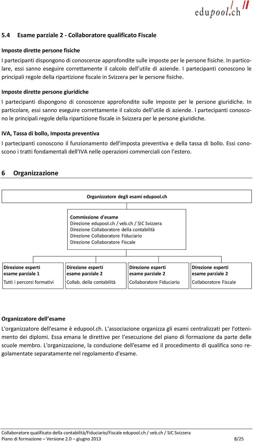 Imposte dirette persone giuridiche I partecipanti dispongono di conoscenze approfondite sulle imposte per le persone giuridiche.