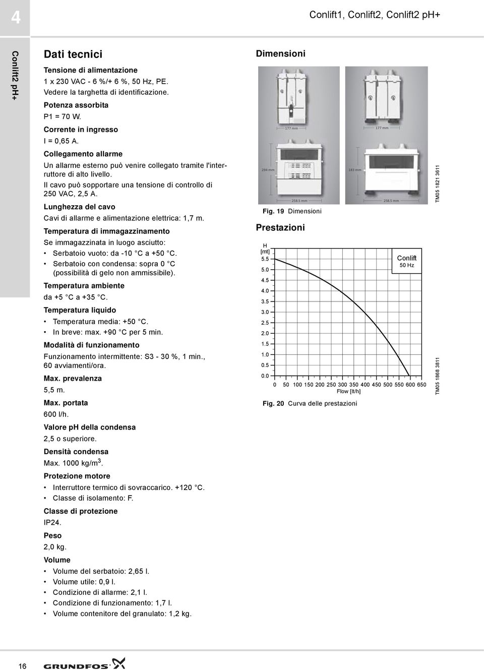 Il cavo può sopportare una tensione di controllo di 250 VAC, 2,5 A. Lunghezza del cavo Cavi di allarme e alimentazione elettrica: 1,7 m.