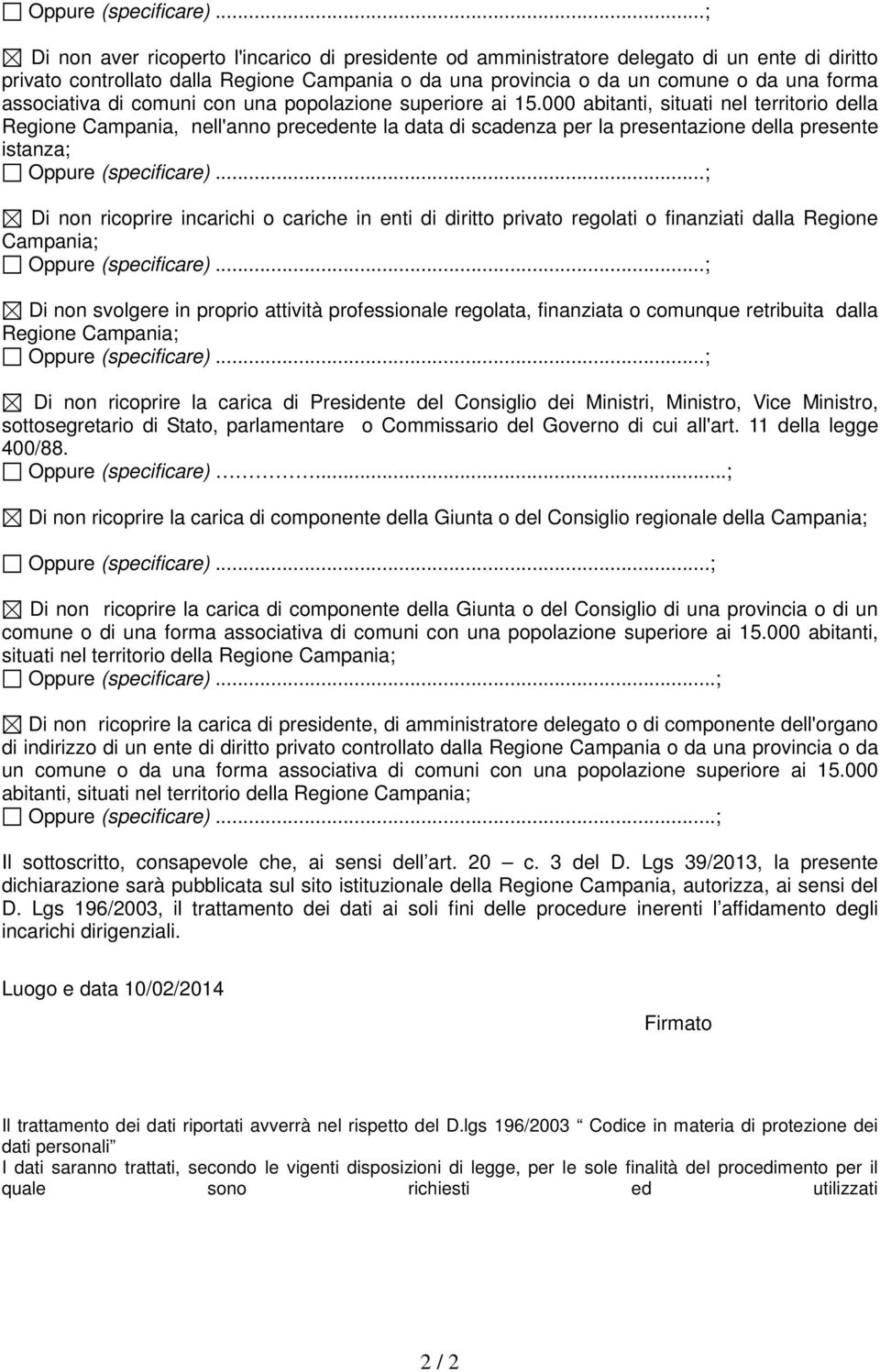 associativa di comuni con una popolazione superiore ai 15.