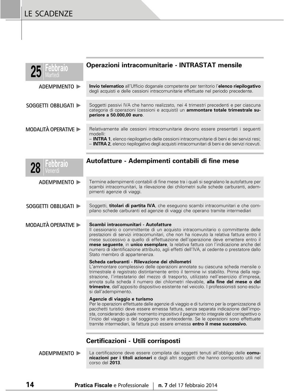 Soggetti passivi IVA che hanno realizzato, nei 4 trimestri precedenti e per ciascuna categoria di operazioni (cessioni e acquisti) un ammontare totale trimestrale superiore a 50.000,00 euro.