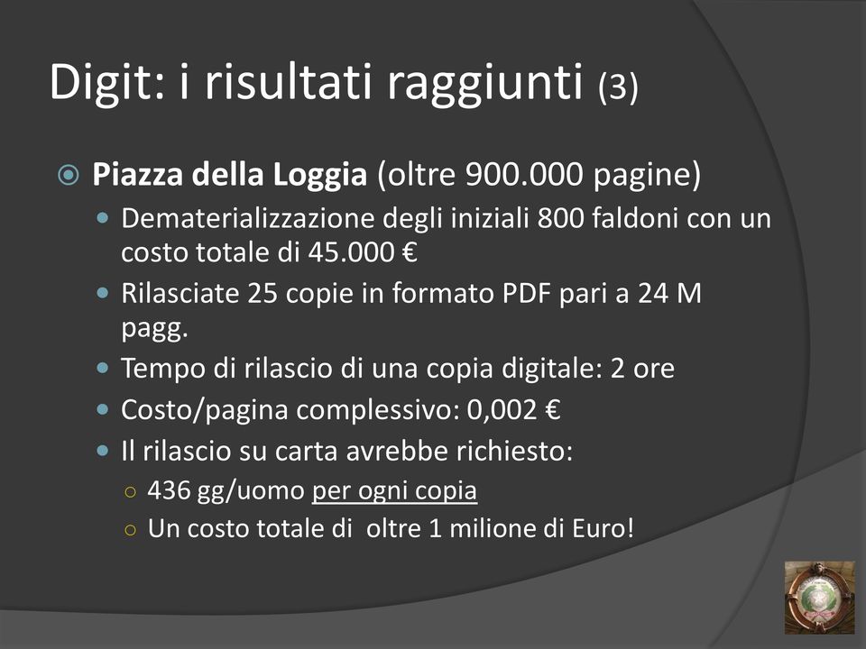 000 Rilasciate 25 copie in formato PDF pari a 24 M pagg.