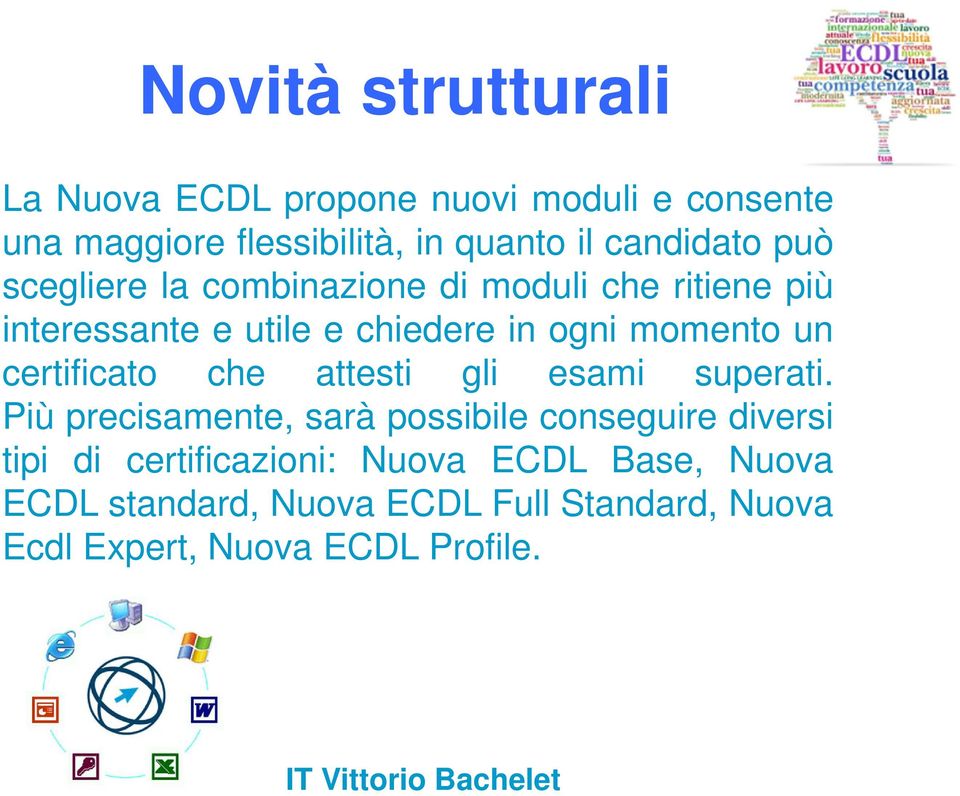 momento un certificato che attesti gli esami superati.