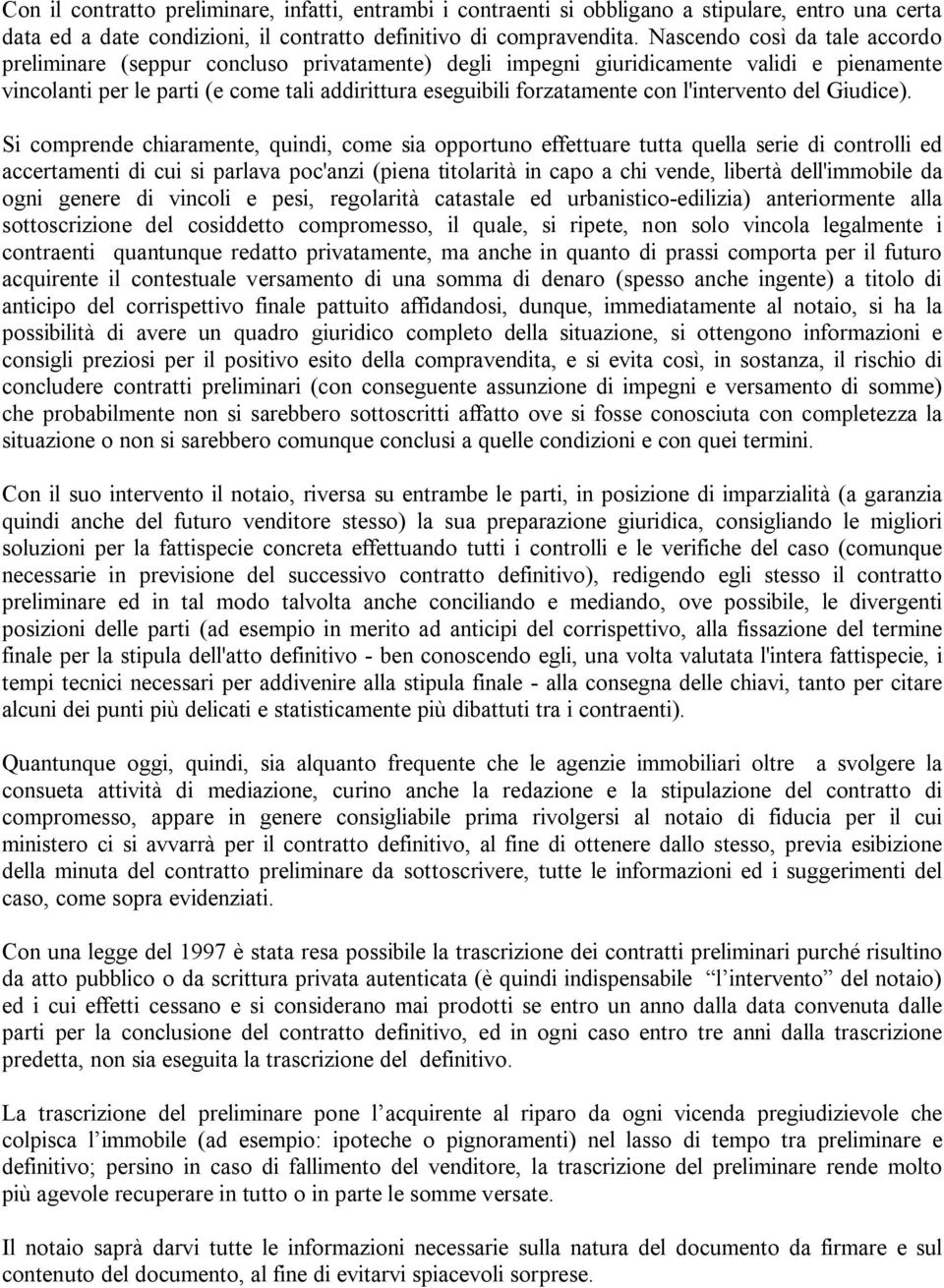 l'intervento del Giudice).