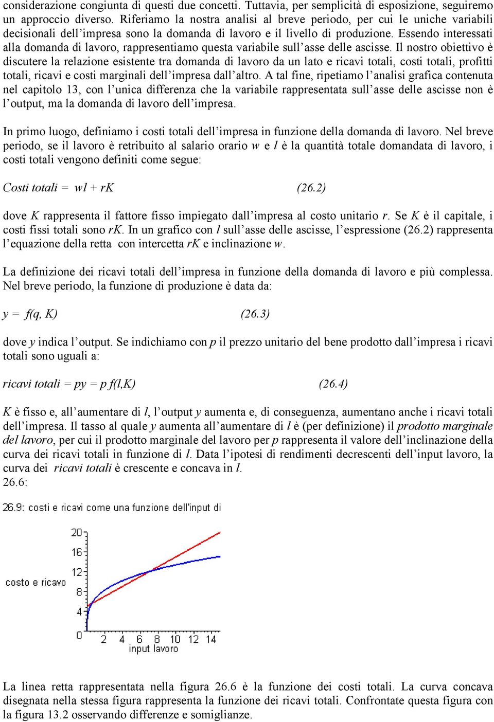 Essendo interessati alla domanda di lavoro, rappresentiamo questa variabile sull asse delle ascisse.