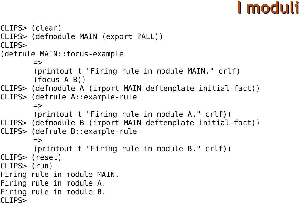 rule in module A.