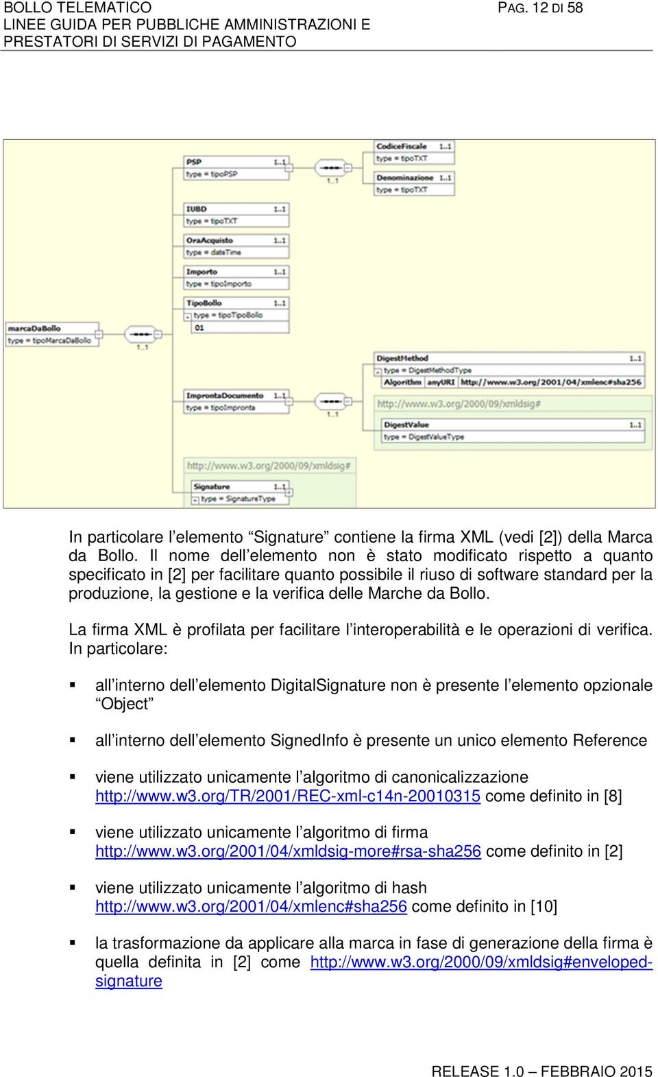 Marche da Bollo. La firma XML è profilata per facilitare l interoperabilità e le operazioni di verifica.