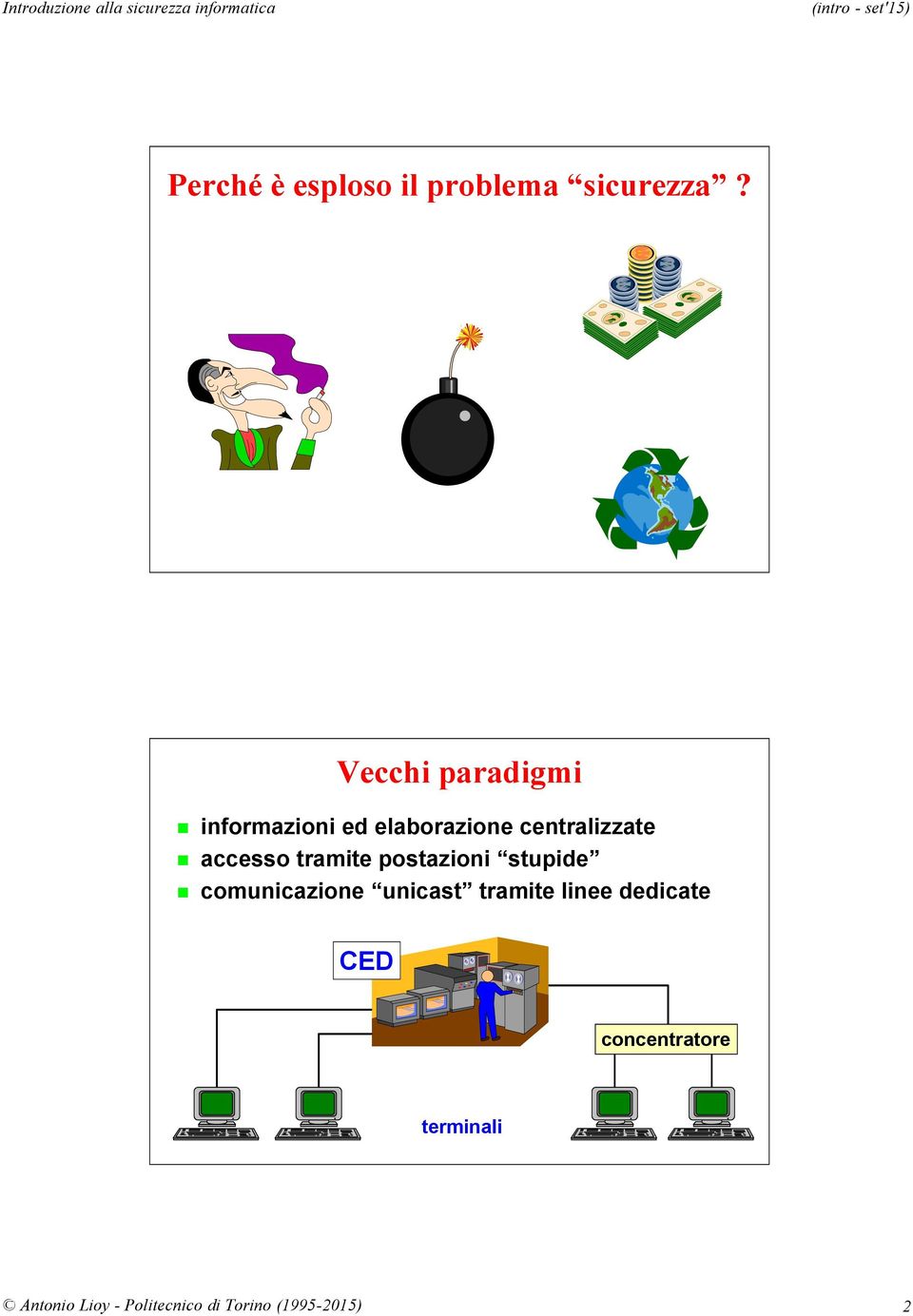 centralizzate accesso tramite postazioni stupide