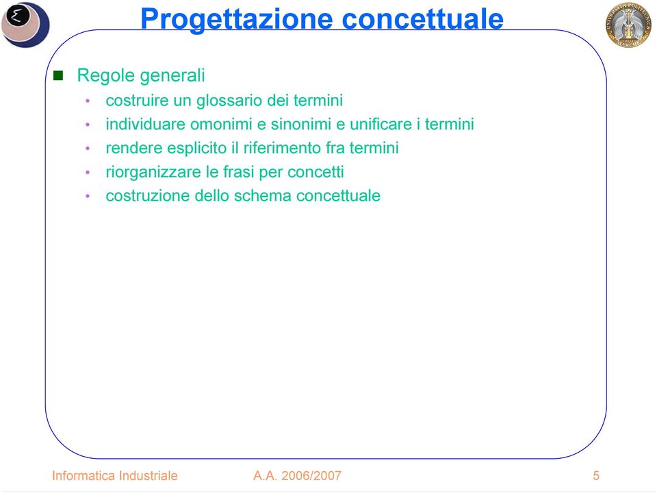 esplicito il riferimento fra termini riorganizzare le frasi per