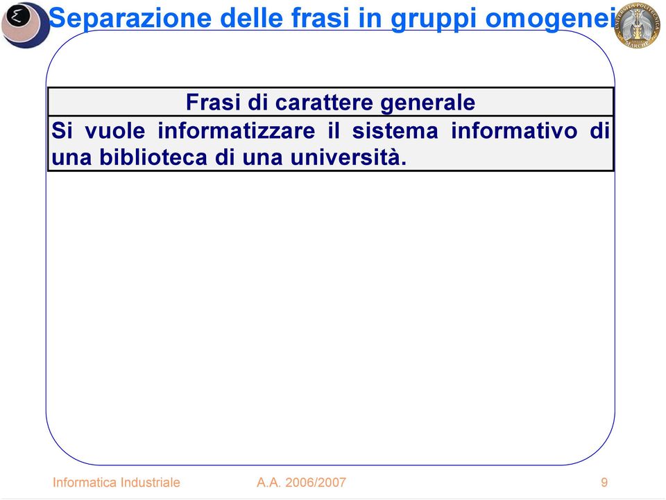 sistema informativo di una biblioteca di una