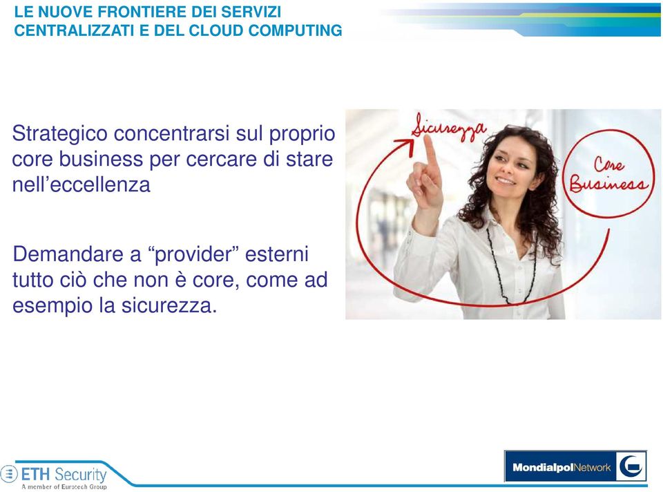 eccellenza Demandare a provider esterni