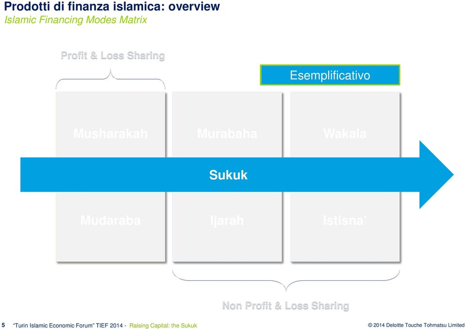 Esemplificativo Musharakah Murabaha Wakala