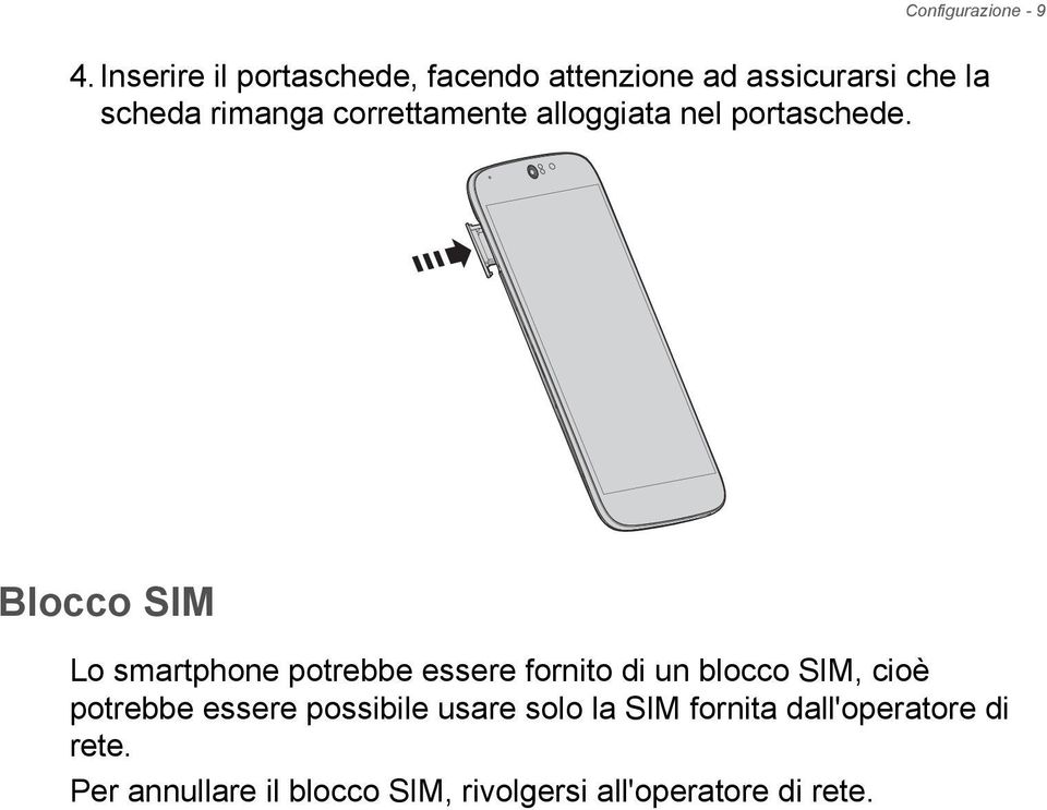 correttamente alloggiata nel portaschede.