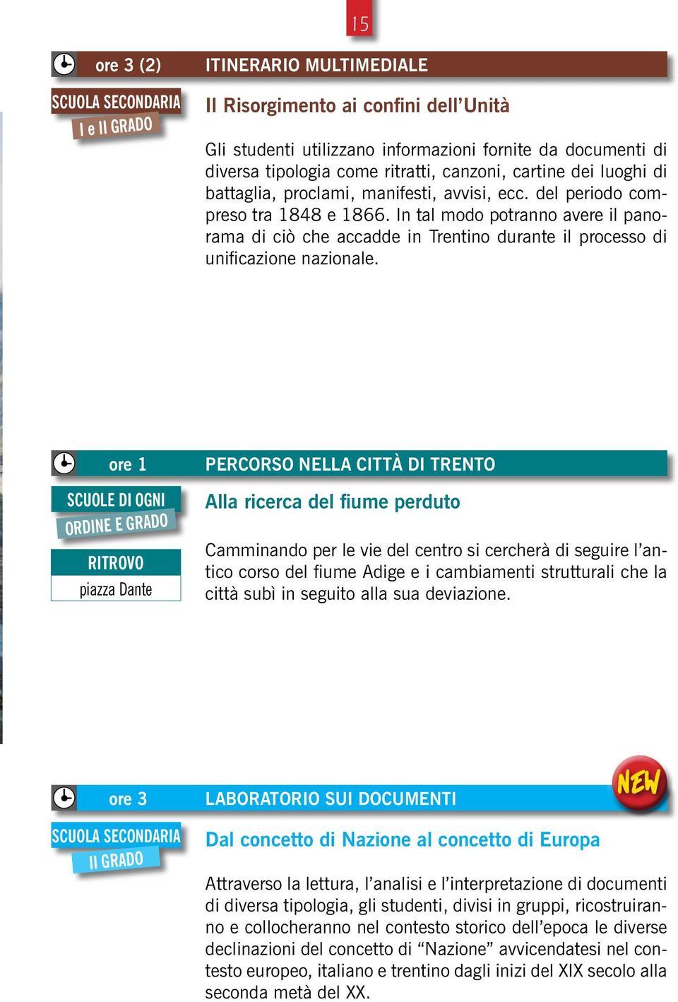 In tal modo potranno avere il panorama di ciò che accadde in Trentino durante il processo di unificazione nazionale.