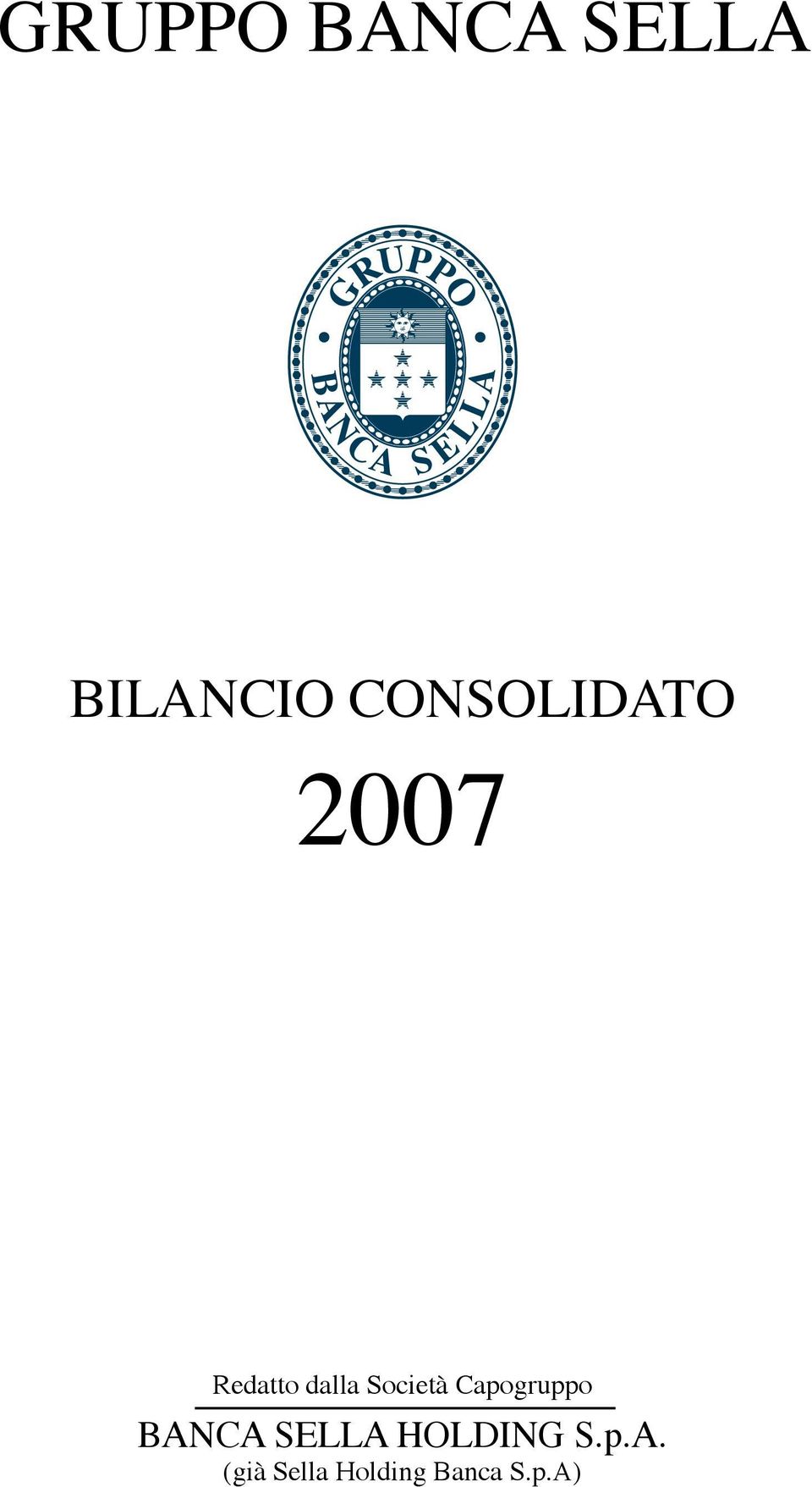 Società Capogruppo BANCA SELLA