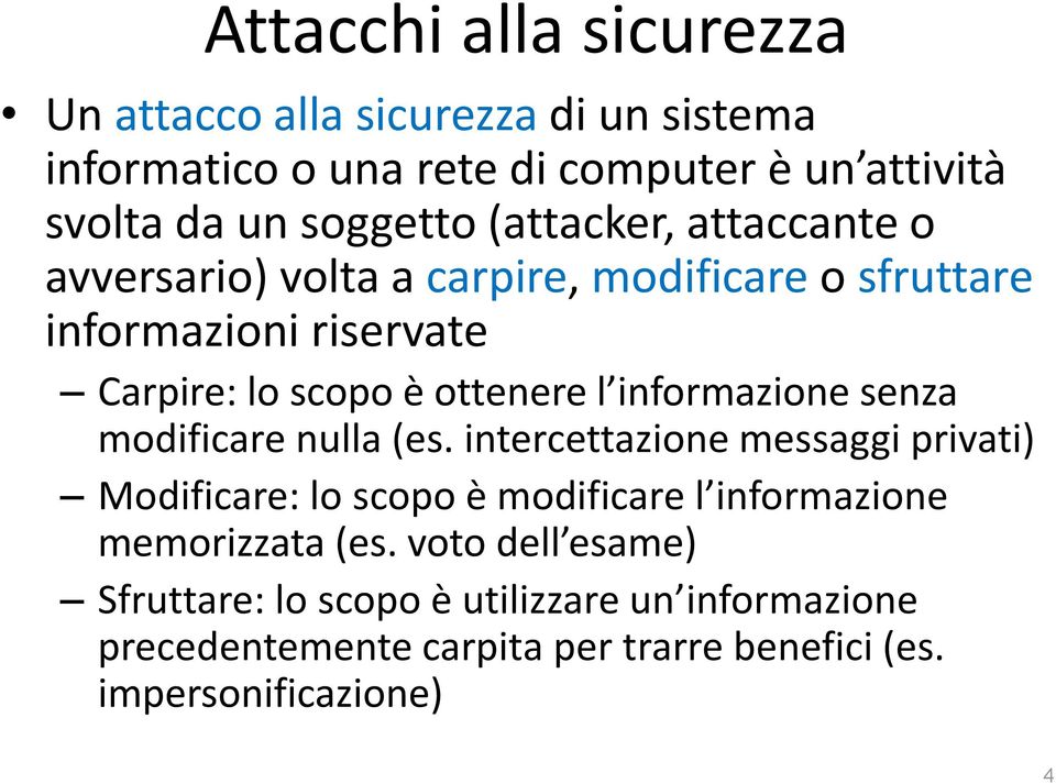 informazione senza modificare nulla (es.