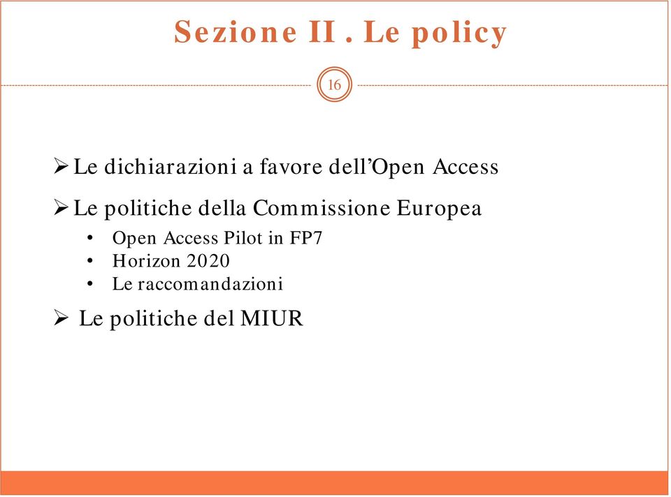 Open Access Le politiche della Commissione