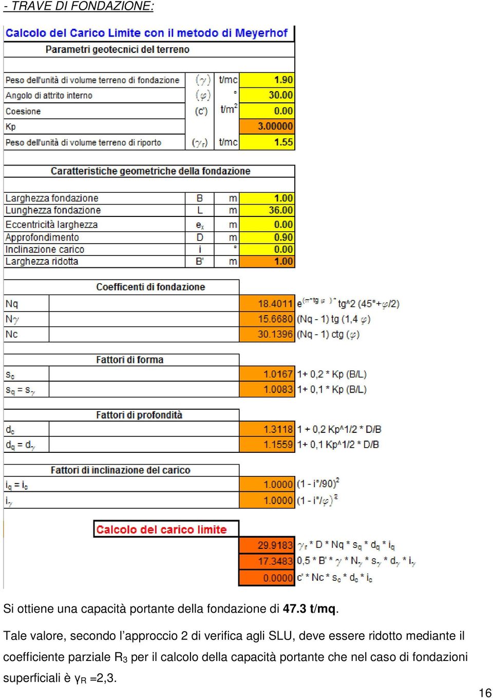 Tale valore, secondo l approccio 2 di verifica agli SLU, deve essere